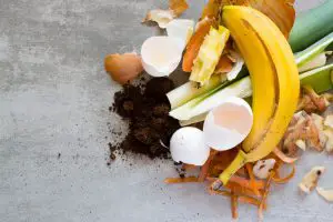 Organic waste, food and home waste used to make compost